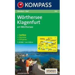 Achat Carte randonnées Wörthersee, Klagenfurt - Kompass 061