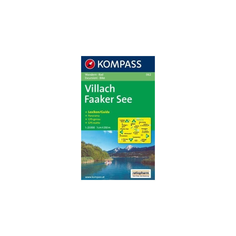Achat Carte randonnées Villach, Faaker See - Kompass 062