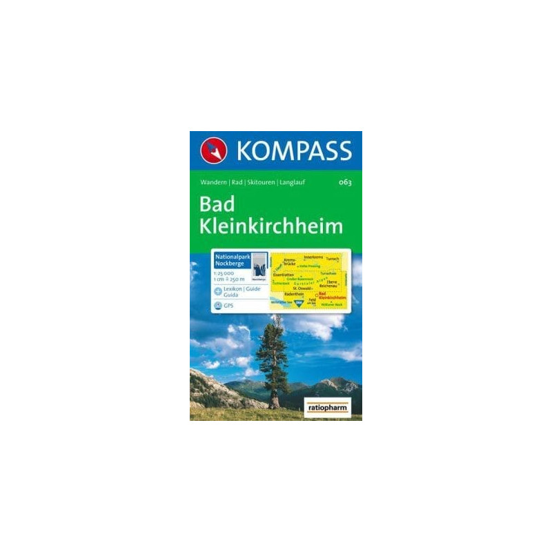 Achat Carte randonnées Bad Kleinkirchheim, Nationalpark Nockberge - Kompass 063