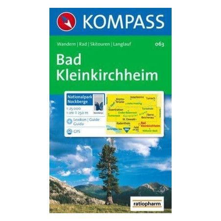 Achat Carte randonnées Bad Kleinkirchheim, Nationalpark Nockberge - Kompass 063