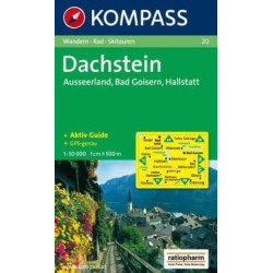 Achat Carte randonnées Dachstein, Ausseerland, Bad Goisern, Hallstatt - Kompass 20