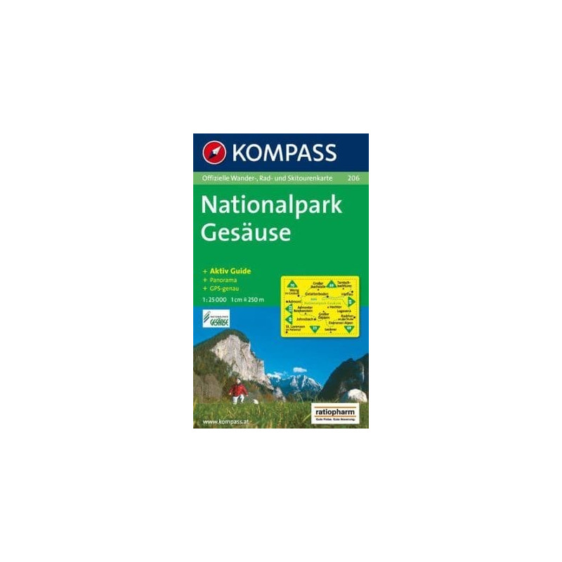 Achat Carte randonnées Nationalpark Gesäuse - Kompass 206