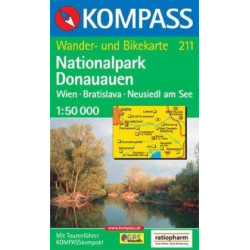 Achat Carte randonnées Nationalpark Donauauen - Wien - Kompass 211