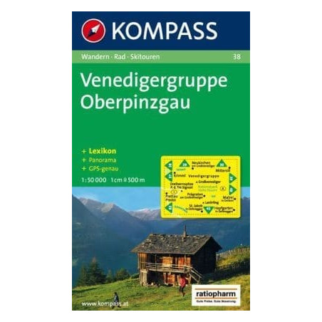 Achat Carte randonnées Venedigergruppe, Oberpinzgau - Kompass 38