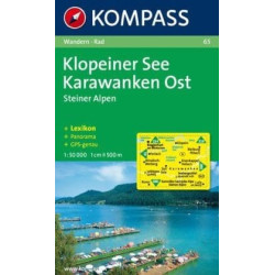 Achat Carte randonnées Klopeiner See, Karawanken Ost , Steiner Alpen - Kompass 65