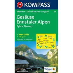 Achat Carte randonnées Gesäuse, Pyhrn, Eisenerz - Kompass 69