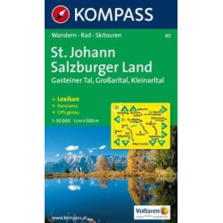 Achat Carte randonnées St. Johann, Salzburger Land - Kompass 80