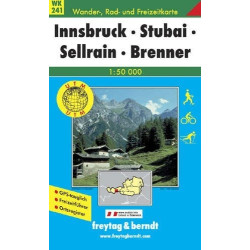 Achat Carte randonnées Innsbruck-Stubai-Sellrain-Brenner - Freytag 241