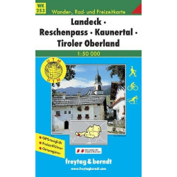 Achat Carte randonnées Landeck, Reschenpass, Samnaungruppe, Paznaun - Freytag 253