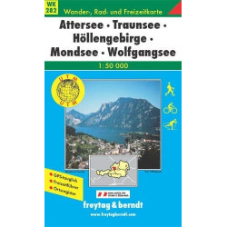 Achat Carte randonnées Attersee-Traunsee-Höllengebirge-Mondsee-Wolfgangsee - Freytag 282
