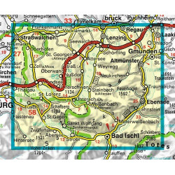 Achat Carte randonnées Attersee-Traunsee-Höllengebirge-Mondsee-Wolfgangsee - Freytag 282