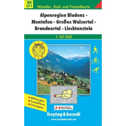 Achat Carte randonnées Alpenregion, Bludenz, Montafon - Freytag 371