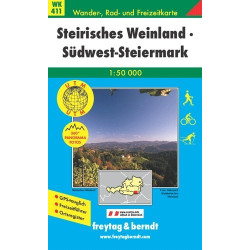 Achat Carte randonnées Steirisches Weinland-Südwest-Steiermark - Freytag 411
