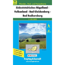 Achat Carte randonnées Südsteirisches Hügelland-Vulkanland-Bad Gleichenberg-Bad Radkersburg - Freytag 412