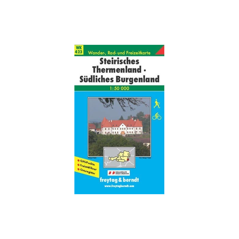 Achat Carte randonnées Steirisches Thermenland - Südliches Burgenland - Freytag 423