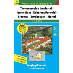 Achat Carte randonnées Thermenregion Innviertel-Ibmer Moor-Kobernaußerwald-Braunau-Burghausen-Marktl - Freytag 431