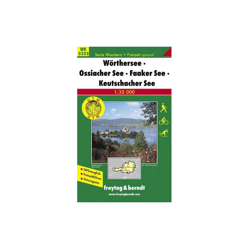 Achat Carte randonnées Wörther See-Ossiacher See-Faaker See-Keutschacher See - Freytag 5233