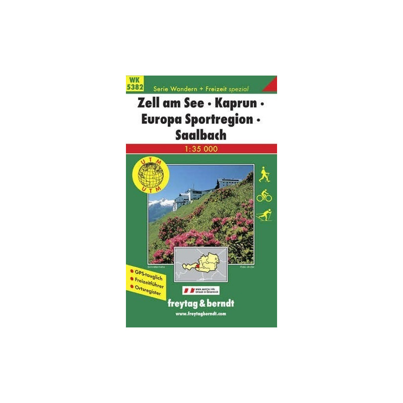 Achat Carte randonnées Zell am See-Kaprun-Europa Sportregion Saalbach - Freytag 5382