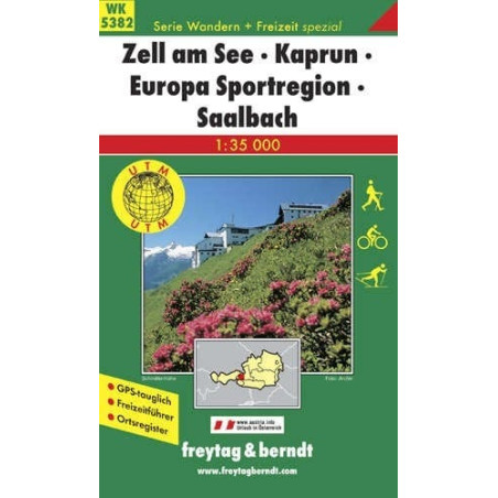 Achat Carte randonnées Zell am See-Kaprun-Europa Sportregion Saalbach - Freytag 5382