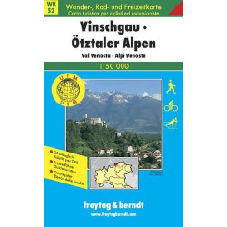 Achat Carte randonnées Vinschgau-Ötztaler Alpen - Freytag 2