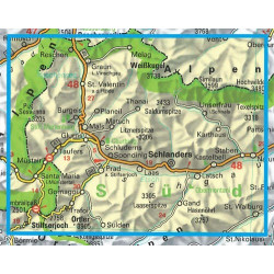Achat Carte randonnées Vinschgau-Ötztaler Alpen - Freytag 2