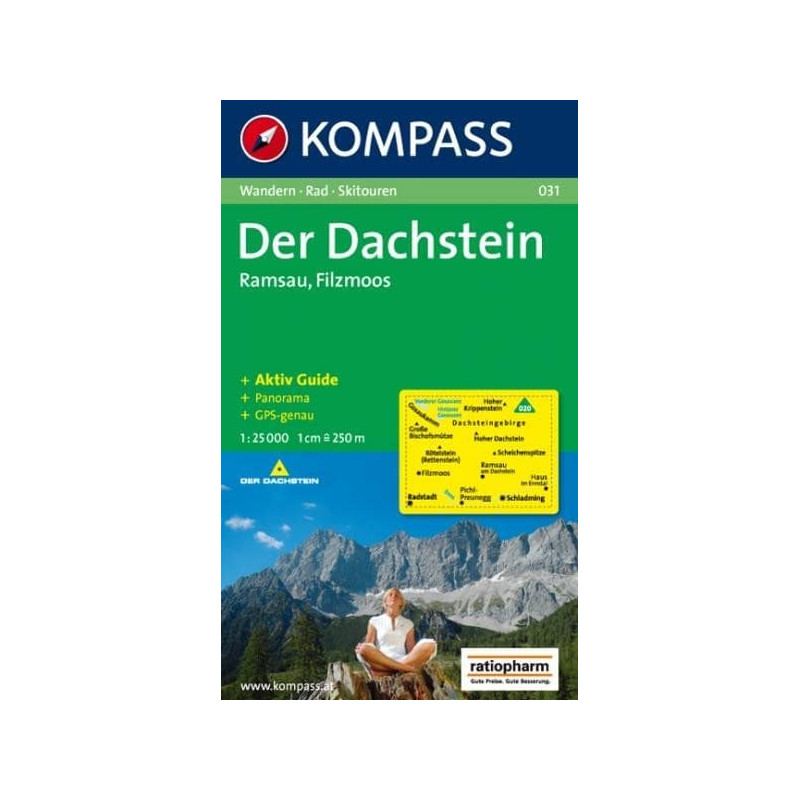 Achat Carte randonnées Der Dachstein - Ramsau - Filzmoos - Kompass 31