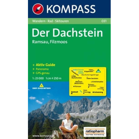 Achat Carte randonnées Der Dachstein - Ramsau - Filzmoos - Kompass 31