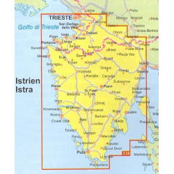 Achat Carte randonnées Istrien, Istries, Istria - Kompass 238