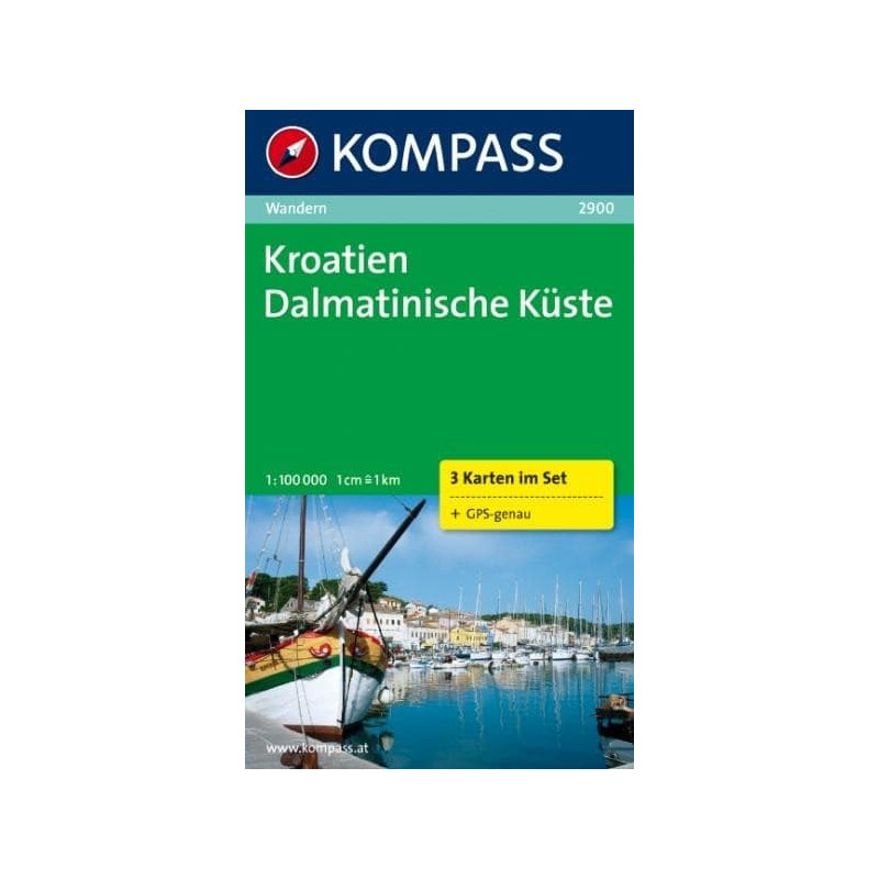 Achat Carte randonnées Kroatien-Dalmatinische Küste, Croatie - Kompass 2900