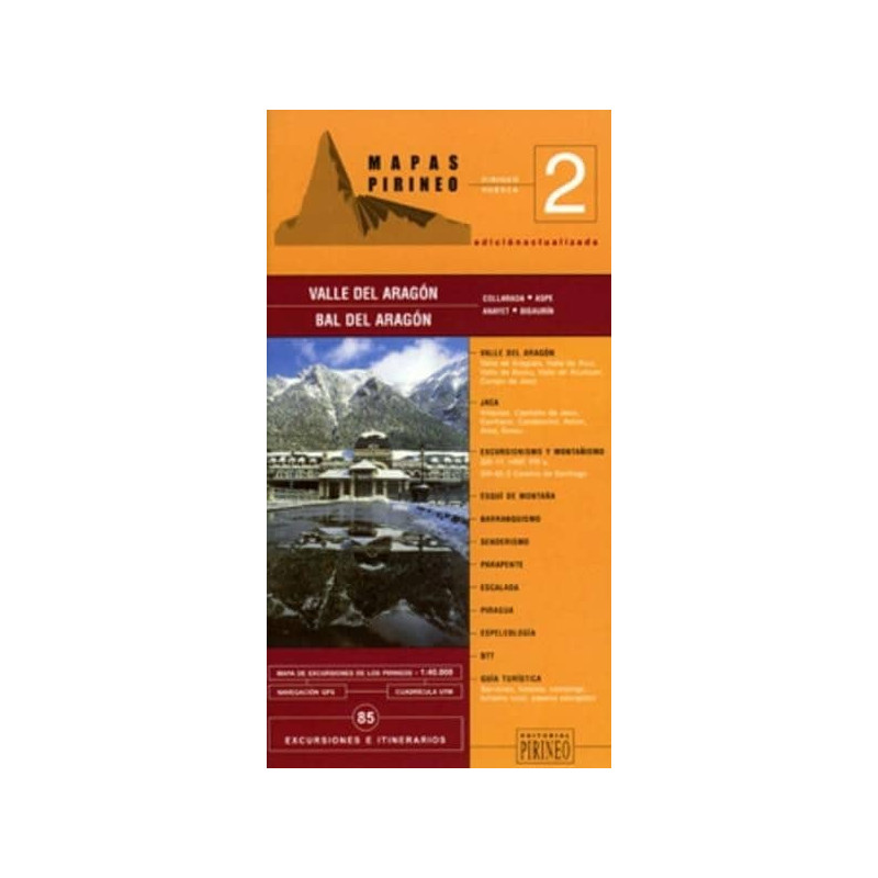 Achat Cartes randonnées Valle del Aragon - Editorial Pirineo