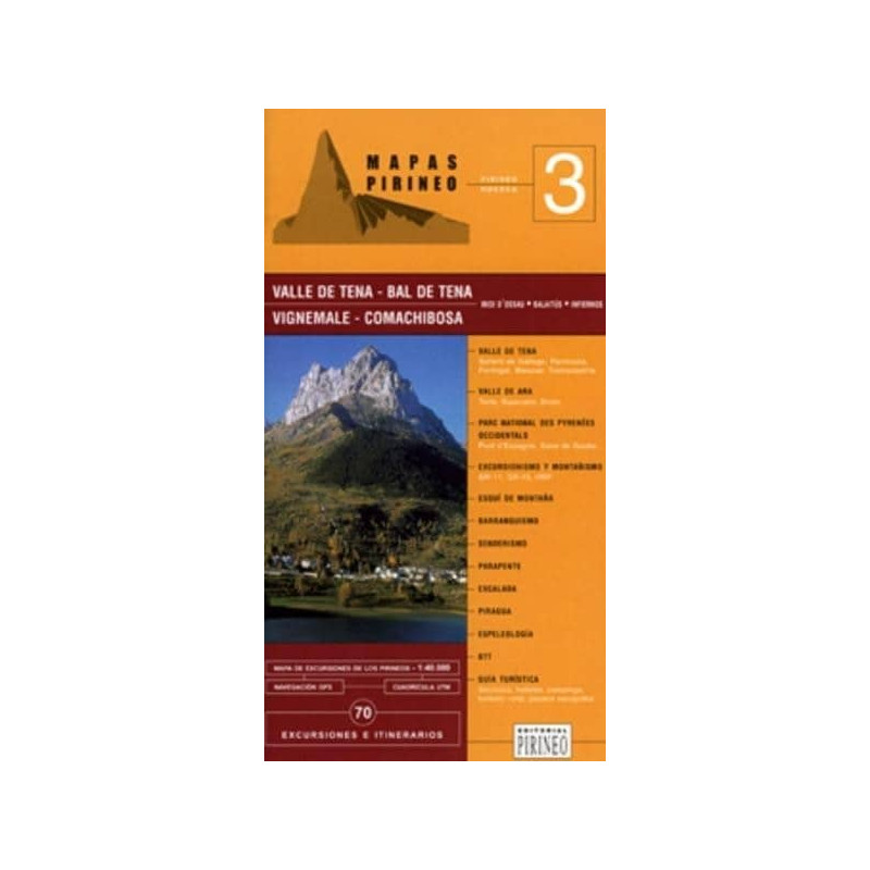 Achat Cartes randonnées Valle de Tena -  Editorial Pirineo
