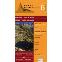 Achat Cartes randonnées Benasque - Editorial Pirineo