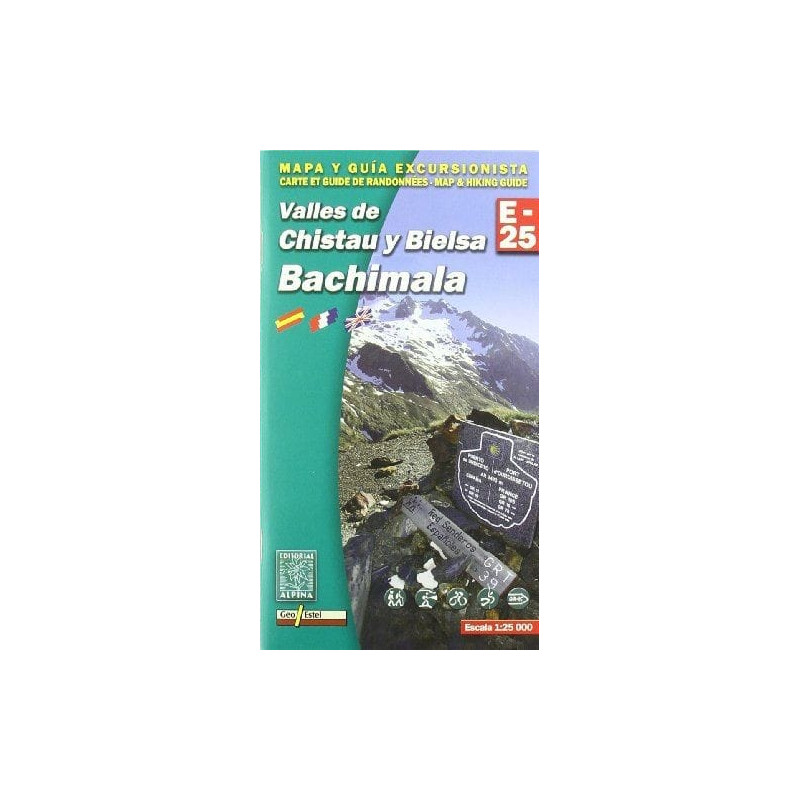 Achat Cartes randonnées Valles de Chistau y Bielsa, Bachimala - Alpina