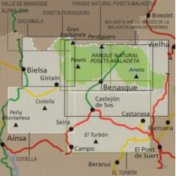 Achat Cartes randonnées Valles de Chistau y Bielsa, Bachimala - Alpina