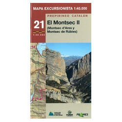Achat Cartes randonnées Montsec II Ares et Rubis Montsec - Prames