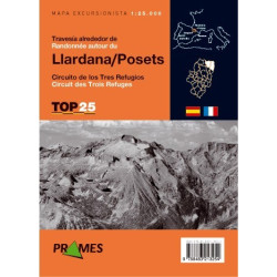 Achat Cartes randonnées Travesía alrededor de Llardana o Posets - TOP25 Prames