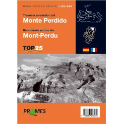 Achat Cartes randonnées Travesía alrededor del Monte Perdido - TOP25 Prames