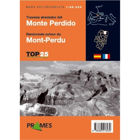 Achat Cartes randonnées Travesía alrededor del Monte Perdido - TOP25 Prames
