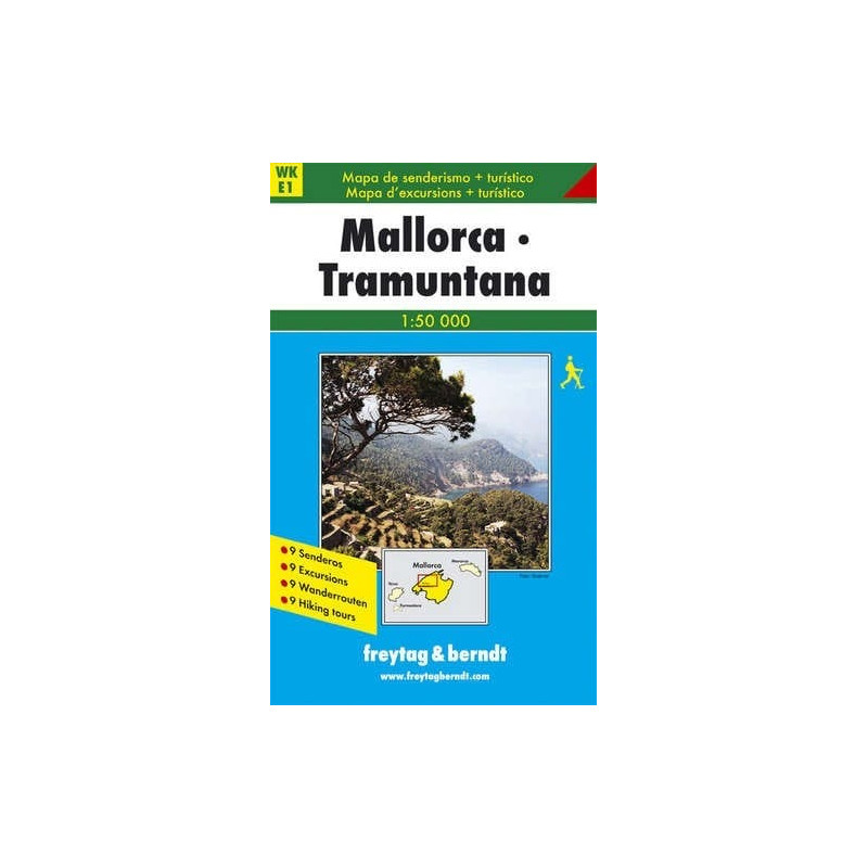 Achat Carte randonnées Mallorca-Tramuntana - Freytag 1