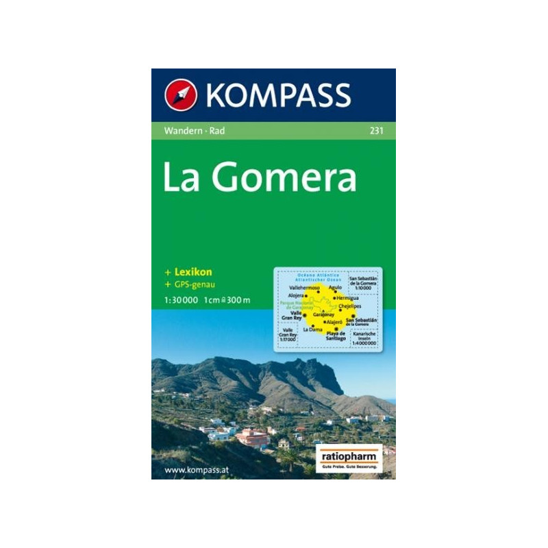 Achat Carte randonnées La Gomera - Kompass 231