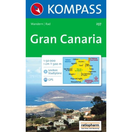 Achat Carte randonnées Grandes Canaries, Gran Canaria - Kompass 237