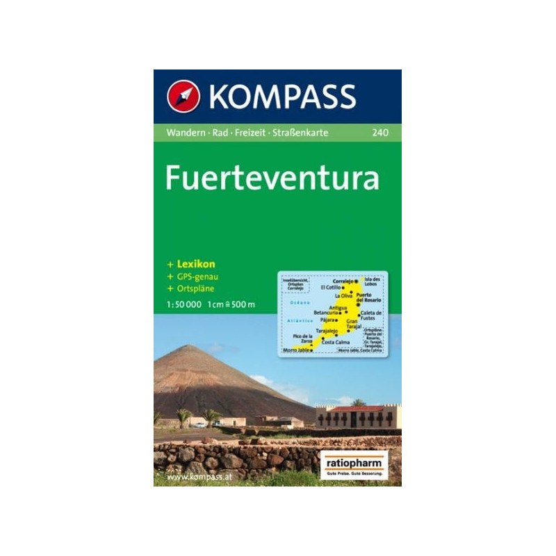 Achat Carte randonnées Fuerteventura - Kompass 240