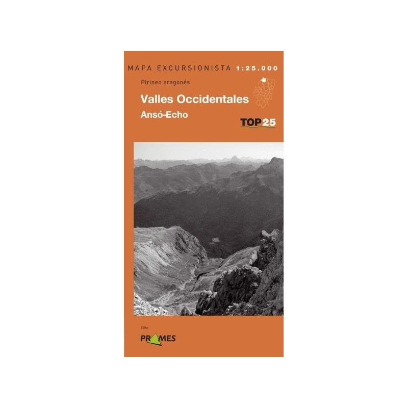 Achat Cartes randonnées Valles occidentales. Ansó-Echo - TOP 25 Prames