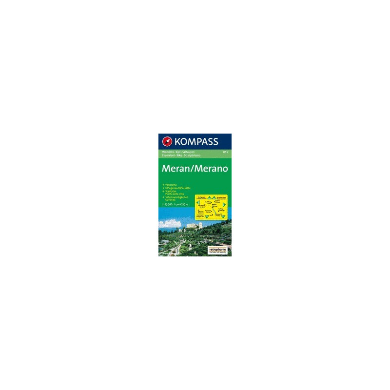 Achat Carte randonnées Meran, Merano - Kompass 053