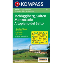 Achat Carte randonnées Tschogglberg,Monzoccolo, Salten - Kompass 055
