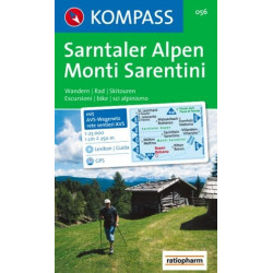 Achat Carte randonnées Sarntaler Alpe, Monti Sarentini - Kompass 056