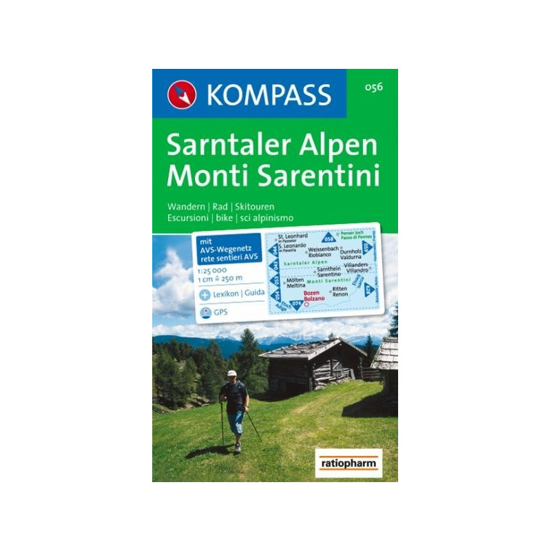 Achat Carte randonnées Sarntaler Alpe, Monti Sarentini - Kompass 056