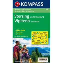 Achat Carte randonnées Sterzing - Kompass 058