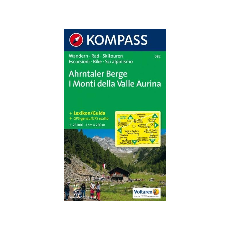 Achat Carte randonnées Ahrntaler Berge, Monti di Valle Aurina - Kompass 082