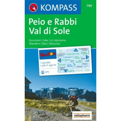 Achat Carte randonnées Val di Sole-Peio e Rabbi - Kompass 095